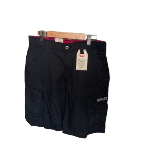 Levi’s shorts Boys relaxed fit XX cargo black regular fit casual Sz 16 Reg W28 - Picture 1 of 8